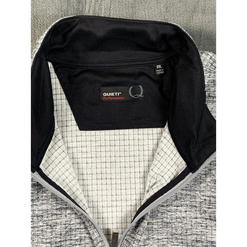 Quieti Men’s Sweater Sweatshirt Size XXL Gray Weekender Half Zip Pullover - Picture 3 of 7
